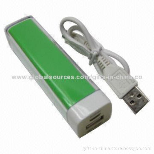 Mobile Power Bank for iPhone, CE Mark and 2,600mAh Capacity, 5.0V 1A